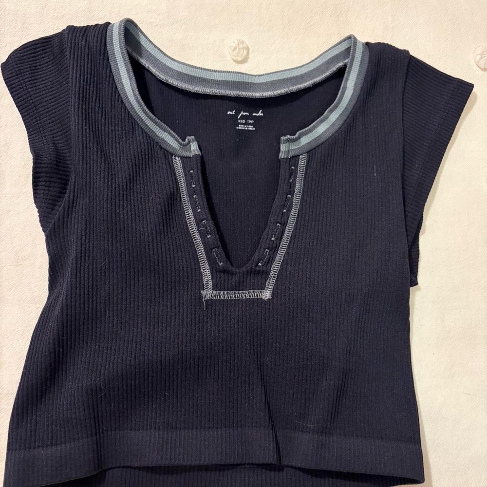 Urban Outfitters Black and Gray Top